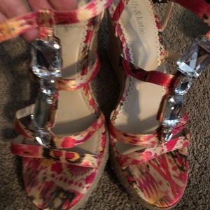 Shoes wedge multi colored